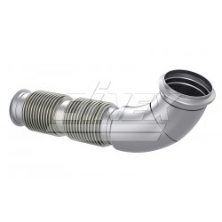 EXHAUST PIPE W. BELLOW - IVECO