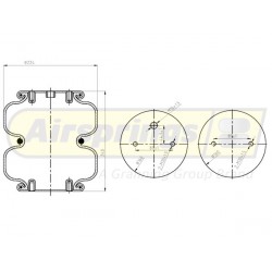AIRSPRING CONVOLUTED - DAF