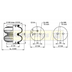 AIRSPRING CONVOLUTED - GIGANT