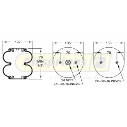 AIRSPRING CONVOLUTED - GIGANT