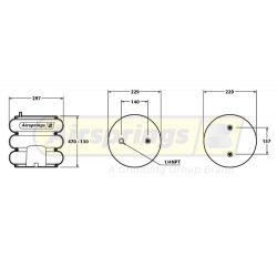 AIRSPRING CONVOLUTED - HENDRICKSON FODEN