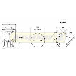 AIRSPRING COMPLETE - ERF FRUEHAUF HENDRICKSON NEWAY