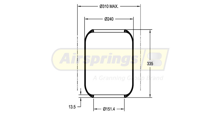 DIAPHRAGM - IVECO/MAN/MERC