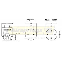 AIRSPRING COMPLETE - FRUEHAUF HENDRICKSON ROR WEWELER