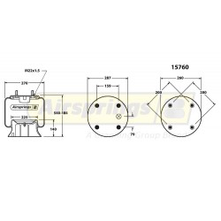 AIRSPRING COMPLETE - FRUEHAUF HENDRICKSON SAF