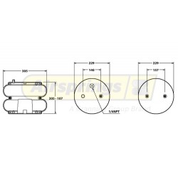 AIRSPRING CONVOLUTED - HENDRICKSON