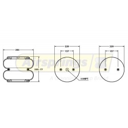 AIRSPRING CONVOLUTED - GRANNING