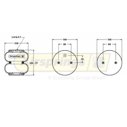 AIRSPRING CONVOLUTED - MB DISCOS HENDRICKSON GRANNING