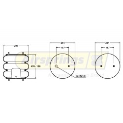 AIRSPRING CONVOLUTED - GRANNING HENDRICKSON