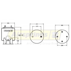 AIRSPRING COMPLETE - RENAULT MERITOR ROR