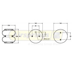 AIRSPRING CONVOLUTED - SCANIA