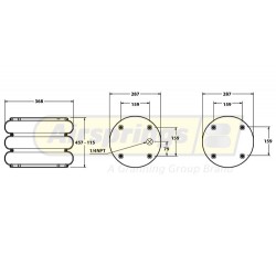 AIRSPRING CONVOLUTED - HENDRICKSON