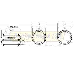 AIRSPRING CONVOLUTED - KASSBOHRER IVECO