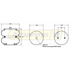 AIRSPRING CONVOLUTED HENDRICKSON