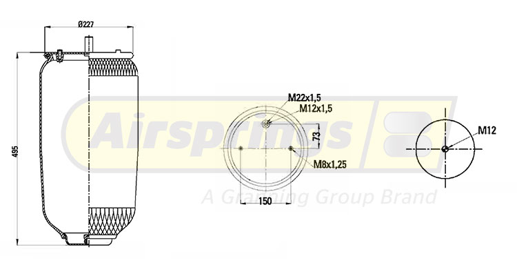 AIRSPRING SERVICE ASSEMBLY - SCHMITZ WEWELER