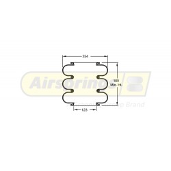 AIRSPRING CONVOLUTED 10 X 3