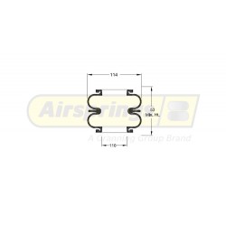 AIRSPRING CONVOLUTED 4 1/2 X 2