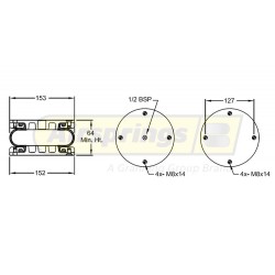 AIRSPRING CONVOLUTED 6 X 1