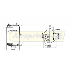AIRSPRING SERVICE ASSEMBLY - DAF