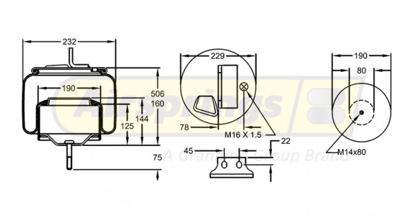 AIRSPRING COMPLETE - IVECO STRALIS FRONT RHS | 41270463