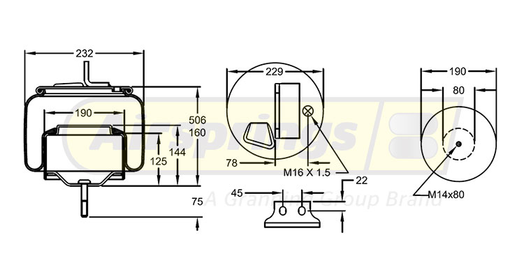 AIRSPRING COMPLETE - IVECO STRALIS FRONT RHS AIRSPRING COMPLETE - IVECO STRALIS FRONT RHS
