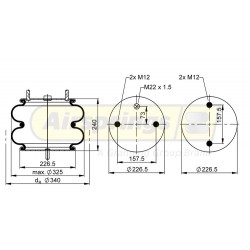 AIRSPRING CONVOLUTED - DAF