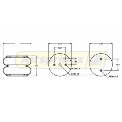 AIRSPRING CONVOLUTED - MERITOR
