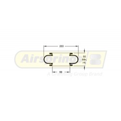 AIRSPRING CONVOLUTED 8 X 1