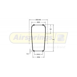 AIRSPRING DIAPHRAGM - MERCEDES CITARO