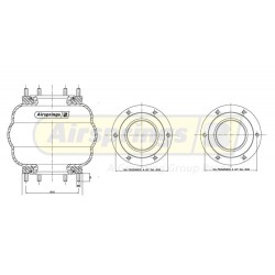 AIRSPRING COMPLETE - BPW MERITOR (STEER AXLE)