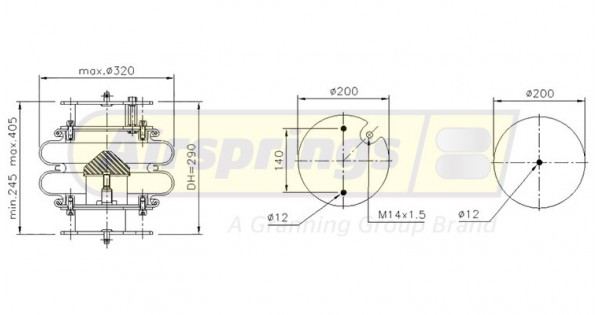 AIRSPRING CONVOLUTED - SCANIA | 1503813
