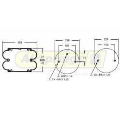 AIRSPRING CONVOLUTED - SCHULZ LECITRAILER