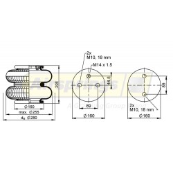 AIRSPRING CONVOLUTED - SCANIA