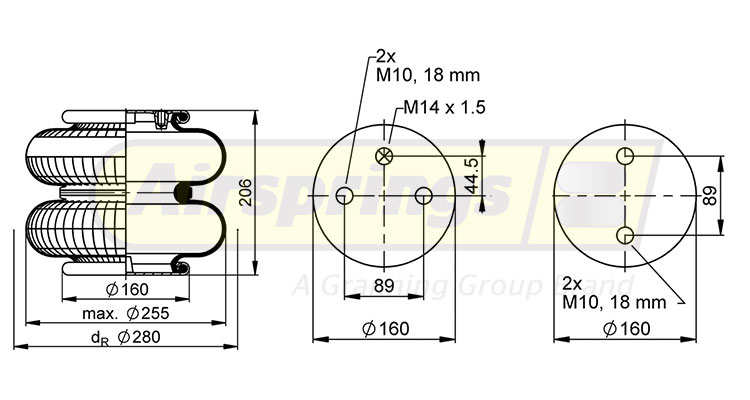 AIRSPRING CONVOLUTED - SCANIA AIRSPRING CONVOLUTED - SCANIA