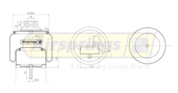 AIRSPRING COMPLETE - IVECO STRALIS XP530 REAR LHS | 41289369