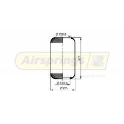 AIRSPRING DIAPHRAGM - VOLVO BUS (TAG AXLE)