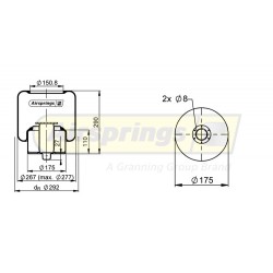AIRSPRING COMPLETE - VOLVO BUS (TAG AXLE)