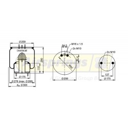 AIRSPRING COMPLETE - VOLVO BUS (TAG AXLE)