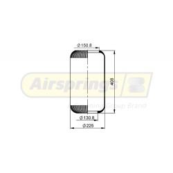 AIRSPRING DIAPHRAGM - VOLVO BUS (TAG AXLE)