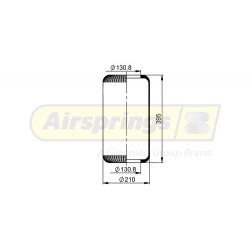 AIRSPRING DIAPHRAGM - VOLVO BUS (TAG AXLE)
