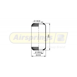 AIRSPRING DIAPHRAGM - VOLVO BUS (REAR AXLE)