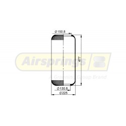 AIRSPRING DIAPHRAGM - VOLVO BUS (TAG AXLE)