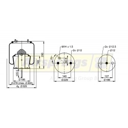 AIRSPRING COMPLETE - SCANIA BUS (REAR AXLE)