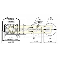 AIRSPRING COMPLETE - SCANIA P-R-T (FRONT AXLE)