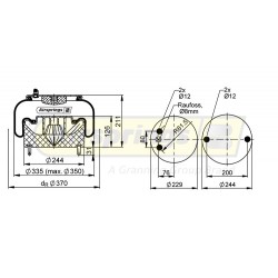 AIRSPRING COMPLETE - SCANIA P-R-T (FRONT AXLE)