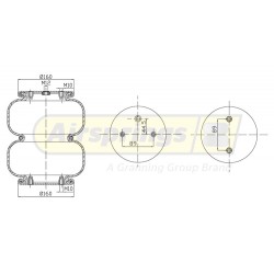 AIRSPRING CONVOLUTED - SAF