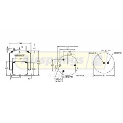 AIRSPRING COMPLETE - VOLVO FH4 FM4 REAR (STD HEIGHT)