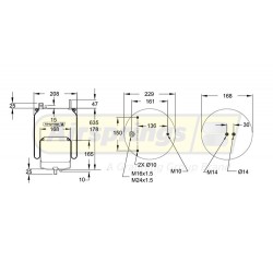 AIRSPRING COMPLETE - VOLVO FH4 FM4 REAR (STD HEIGHT)