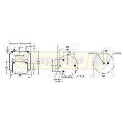 AIRSPRING COMPLETE - VOLVO FH4 FM4 REAR (MED HEIGHT)