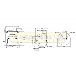 AIRSPRING COMPLETE - VOLVO FH4 FM4 REAR (LOW HEIGHT)